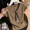 2026 Chic Summer Short Sleeve Women's T-shirt - Stylish, Versatile & Elegant Design