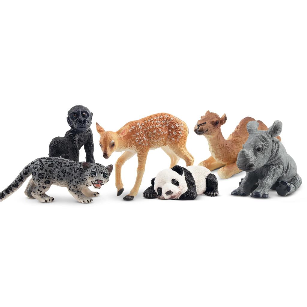 TOYMANY 12-Piece Wildlife Figure Set, Realistic Forest Animal Models, Popular Animal Toys, Birthday Gifts, Decorations, Christmas, New Year's