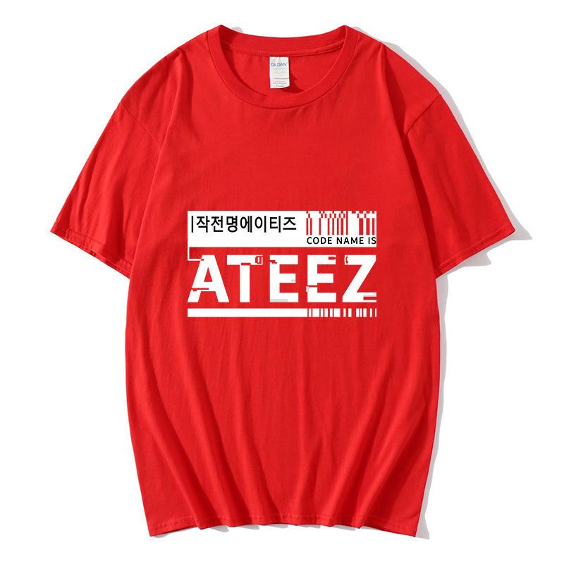 New men's and women's short-sleeved T-shirt ATEEZ trendy fashion casual crew neck, teen T