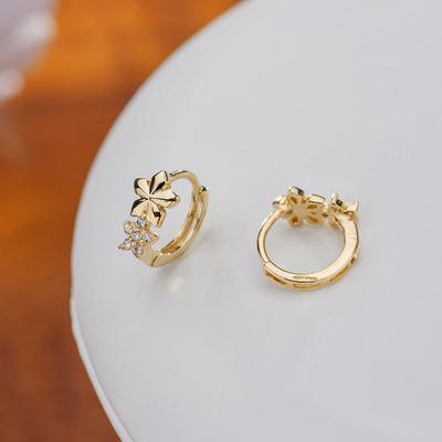 Women's Small Ear Buttons Fresh New Style Simple and Fashionable Star Small Flower Earrings New Style Trendy