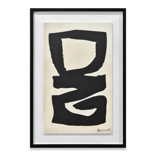 Dan Hobday Abstract I Wood Framed Plaque
