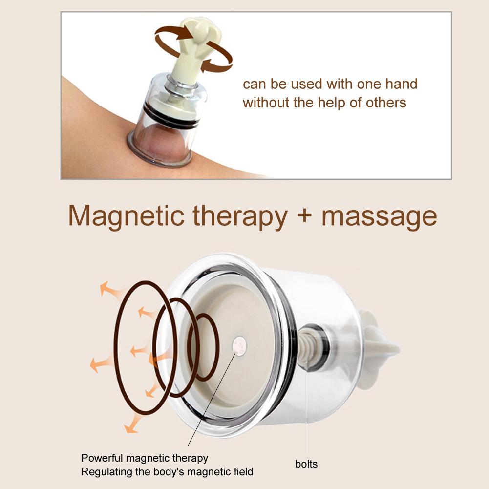 8 pièces Torsion Manuelle Rotationnelle Acupunture Ventouses sous Vide Set Massage Ventouse Tasse