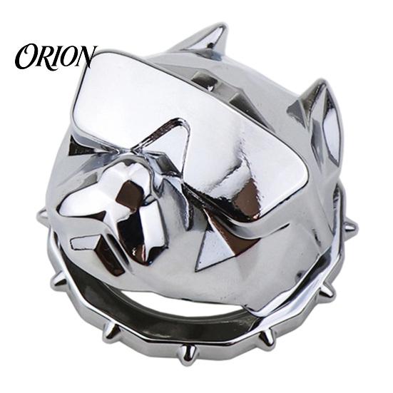 Trendy Car Interior Decoration Bulldog Start Stop Button Cover, Ignition Switch Protective Ring Metal Trim for Push Start, Steering Wheel Decor,