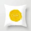 Yellow Flower Pillowcase Office Living Room Home Pillowcase Car Ornaments