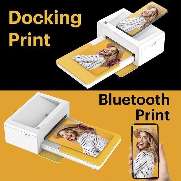 Kodak Dock Plus PD460, Imprimante Photo Portable Pour Smartphones, Tirage Photo Instantané 10x15cm, Lot De 90 Papiers Photo