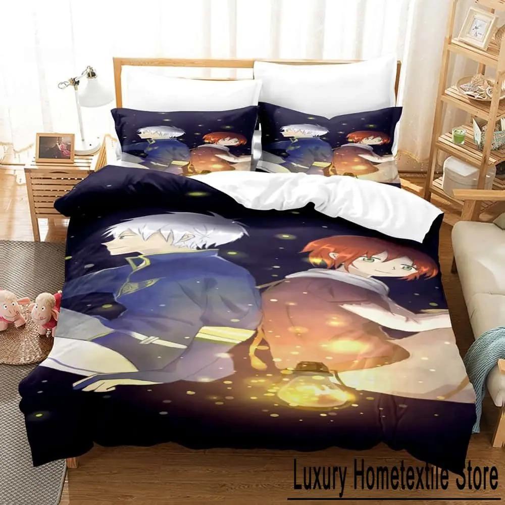 

3D Pattern Cartoons Snow White with the Red Hair Bed Ensemble Single Size Twin Size Full Queen Dimension King Size Size Bed Kit Adult Kid Bedroom EU Single 135x200cm