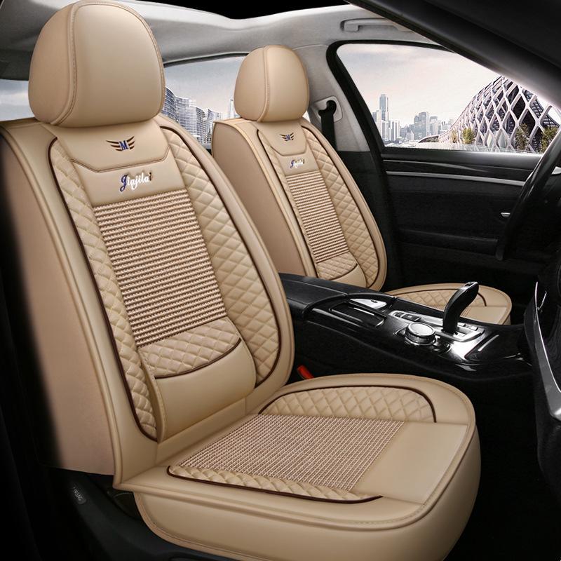 JJL Universal Full Wrap Car Seat Cushion - All Seasons, Solid Color, Sports Style