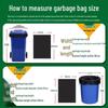 Sikerma Extra Large Thickened Black Flat-Top Garbage Bags