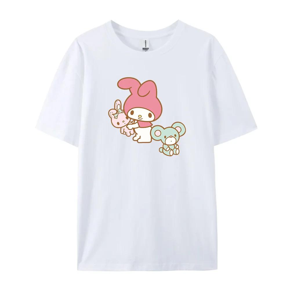 Cotton Breathable Childrens Tshirt Summer New Cute Melody Printed Parent Child Wear Unisexs and Womens Short Sleeves 2026