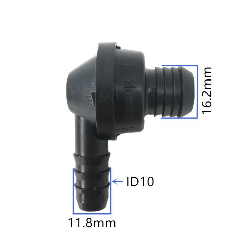 ID6 ID8 ID12 elbow 90 degree one-way valve L type non-return valve one way valve air pump vacuum check valve for car original1pc