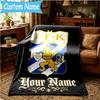 Custom Name Ifk Lion Crest Blanket Flannel Blanket for Camping, Hiking, Garden Parties, Picnic Essentials,gift for family and friend