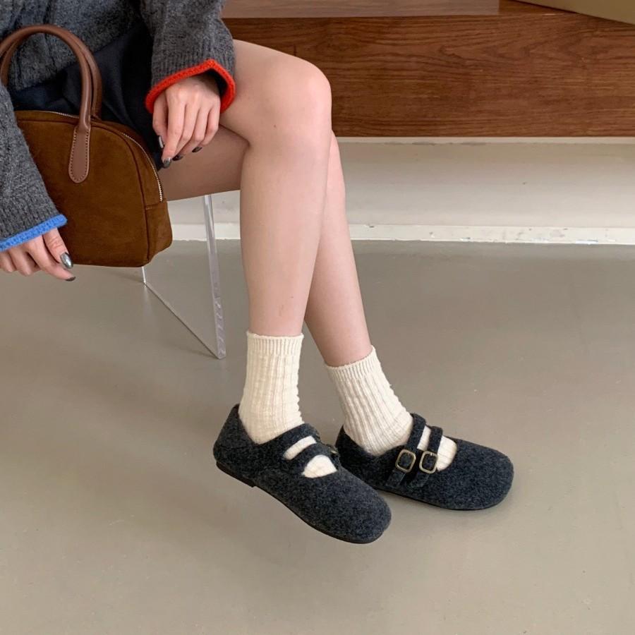 Fashion retro inner height increase flat shoes children's shoes versatile outer wear 2025 autumn new non-slip Mary Jane shoes children