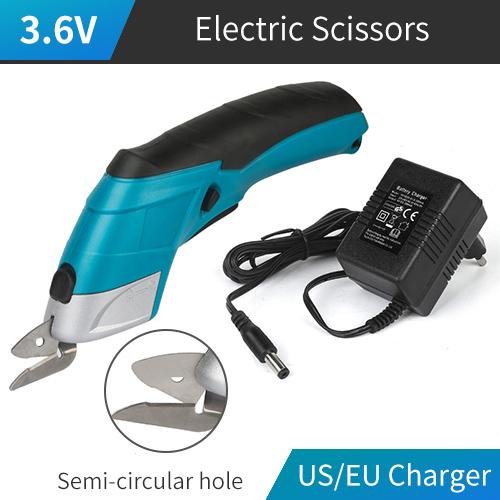 Cordless Electric Scissors Rechargeable Scissors Cloth Cutter Rug DIY Scissors Cardboard Cutting Tool PVC Leather Sewing
