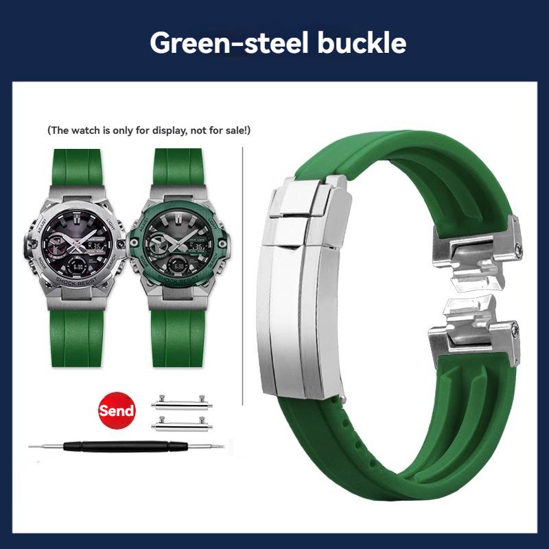 GST-B400 Modified Silicone strap For Casio G-SHOCK 5657 GST-B400D-1A GST-B400CD-1A3 Rubber Watch band Men's Bracelet Wristband