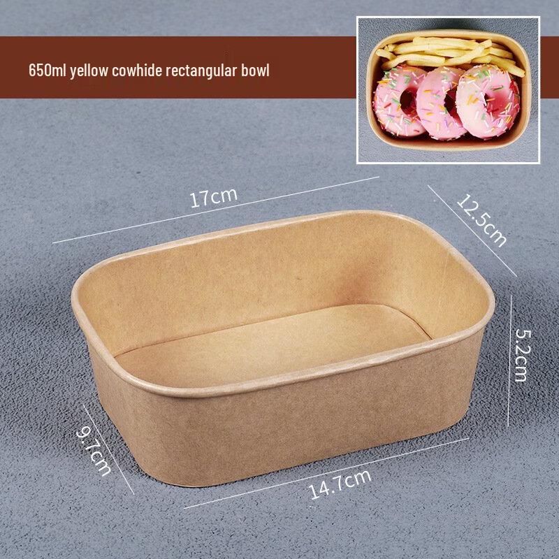 ZISIZ Kraft Paper Takeaway Food Container