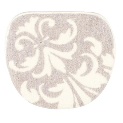 Senko NYNAS Grand Toilet Lid Cover with Adhesive Greige with Elegant 35712 Sheet, Rhinestones, Design,