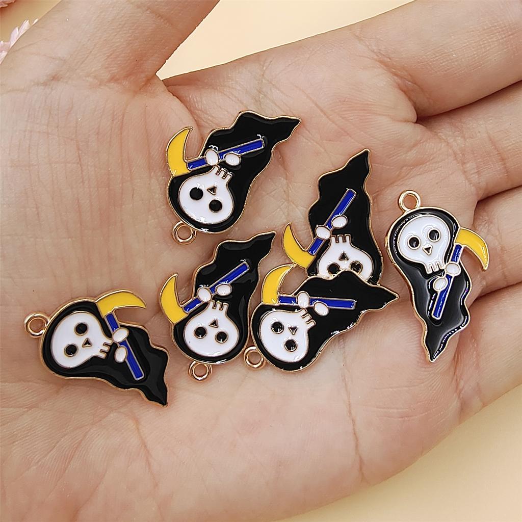 Handgefertigtes Material Anhänger Perlen 6/10 Stück Halloween DIY Zubehör Galvanisiert Mode Monster Mumie Geist