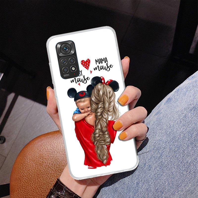 Baby Mom Girls Phone Case For Xiaomi Redmi Note 15 14 13 12S 12 11 Pro Plus 14S 11S 11E 10 10S 11T 5G Personalized Cover Redmi N