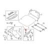 A16P-Car Trunk Latch Access Cover Trim Cap 5C6858183 For VW Jetta 2011-2018 Car Accessories