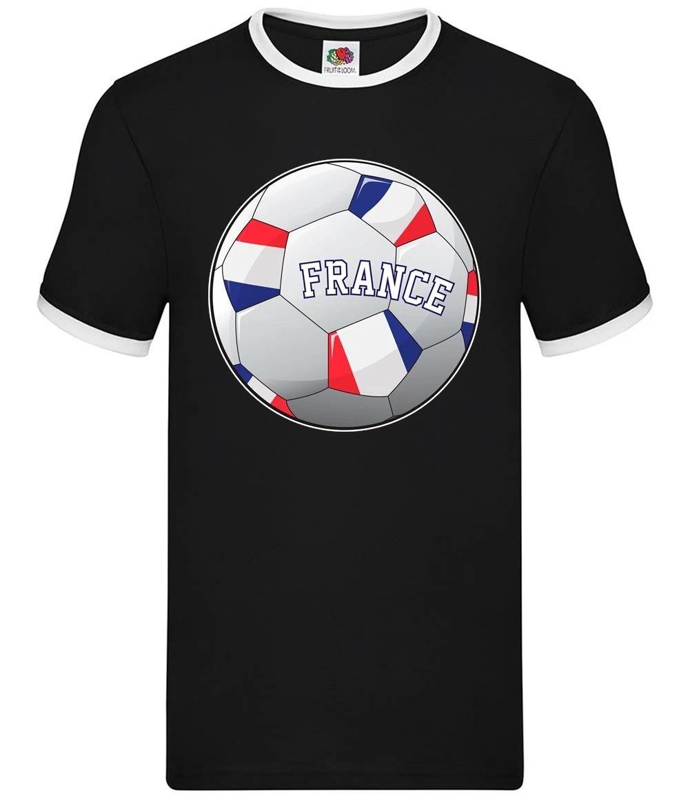 Country Football France - Mens Ringer - French Team Fan Soccer Footie XXL
