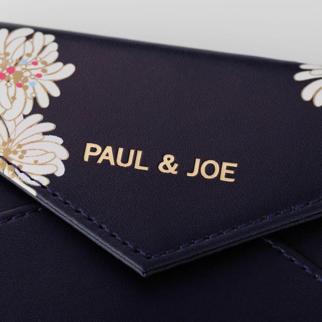 Marks Paul & Joe Card Case, Chrysanthemum Navy, PAJ-CC3-NV