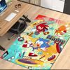 Custom Name Sonic Printed Carpet, Rug for Office Chair Living Room Bedroom Kitchen Room Decor Gifts.