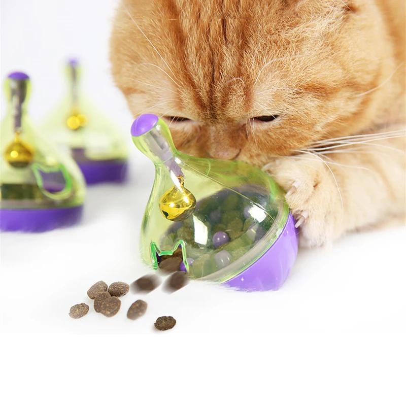 Pet Toy Food Leakage Tumbler Feeder Treat Ball Cute Little Mouse Toys Interactive Toy for Cat Food Slow Feeding Supplies