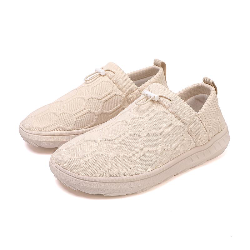 2025 Cross-Border Fly-Knit Barefoot Casual Shoes: Breathable, Comfortable, Soft Sole, Fashionable for Walking & Hiking Couples.