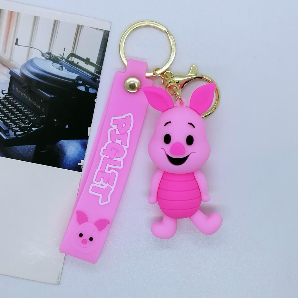 New Creative Cartoon Doll Jumping Tiger Winnie The Pooh Keychain Bag Car Keychain Wholesale Y2k Fashion Toys Anime Frind Kawaii