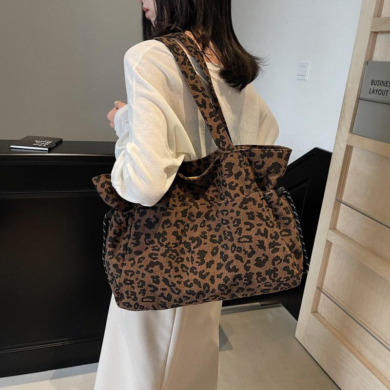 Neuer Druck Große Wiederverwendbare Lebensmittel-Einkaufstasche Damen Tragetasche Mode Tasche Schultertasche Faltbare Öko-Tasche Waschbar Reise