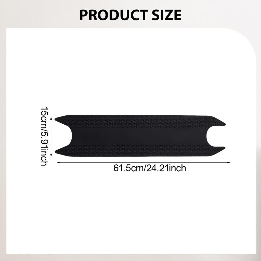 Compact Replacement Pedal Mat for Electric Scooter Silicone Foot Pad Anti Slip Easy To Clean Riding Accessory