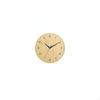10 Inch Wood Grain Clock NonTicking Nordic Design Silent Easy for Living Room, Bedroom,