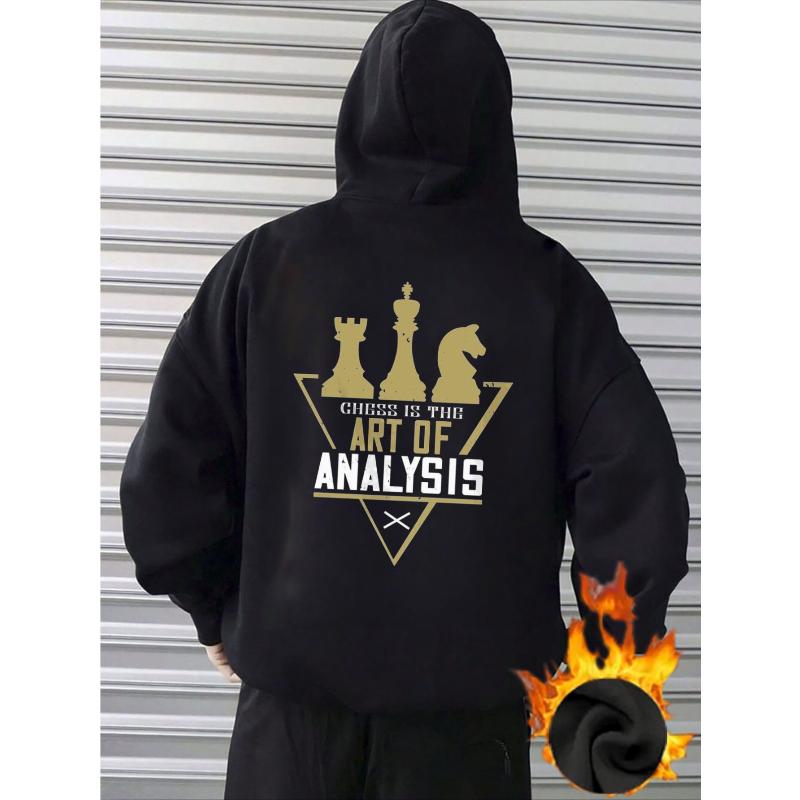Thermal Polyester Hooded Coat Water-Repellent Camping Jacket XXL чёрный