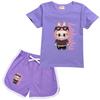 Labbrub Cartoon Printed Kids' Suit - Fashionable and versatile simple cartoon pattern breathable wearing comfortable prints