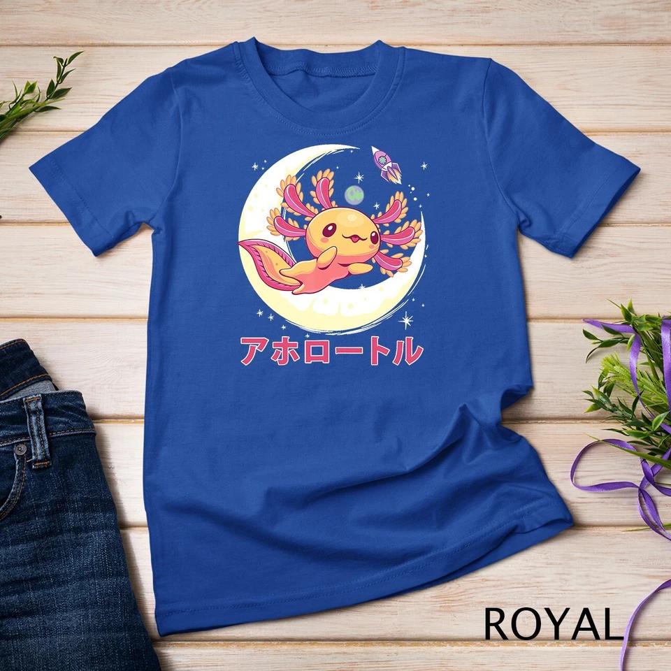 Pastel Goth Axolotl Kawaii Japanese Anime Aesthetic Nu Goth Unisex T-shirt 7 M