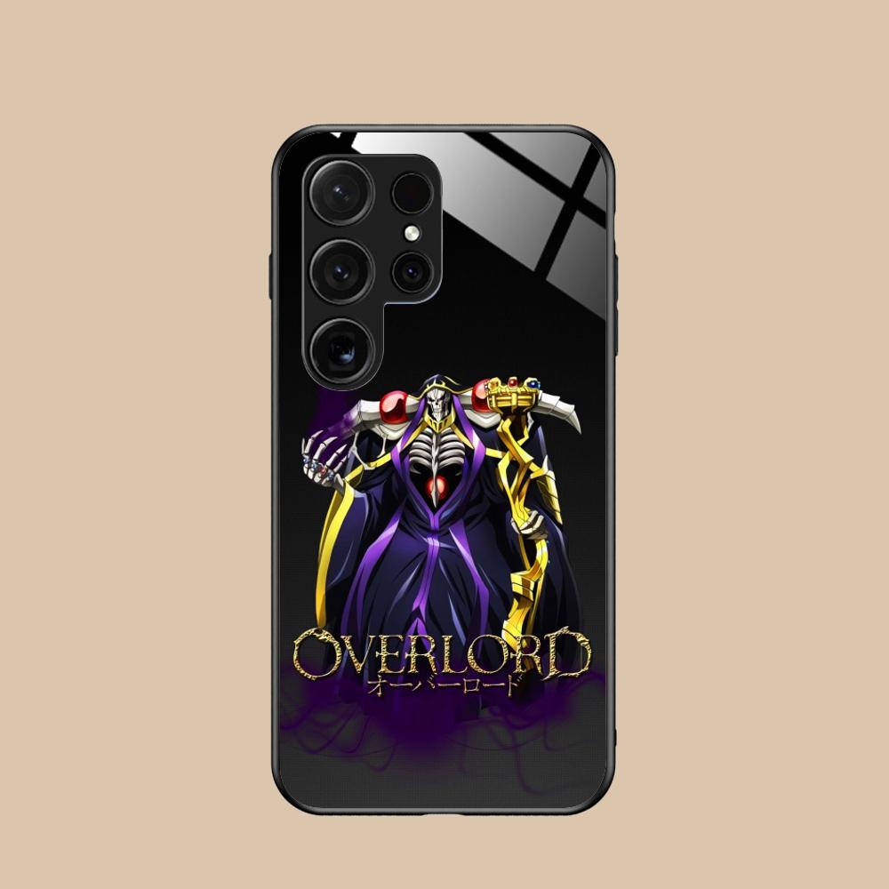 

Overlord Ainz ooal Gown Phone Case for Samsung Galaxy S25 S24 S23 S22 S21 S20 Note20 Plus FE Ultra Glass Colorful Cover Cover Galaxy Note20 Ultra