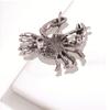 Korean Alloy Diamond Crab Brooch: Versatile Pin for Cardigans, Shawls, and Sweaters