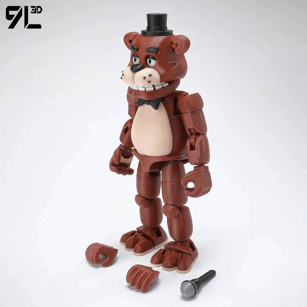 9L3D Imprimé Nightmare Freddy Titan13 FNAFs L'Harem de Minuit de l'Ours Five Nights Articulation Mobile Amovible Périphérique de Jeu Jouet pour Garçon