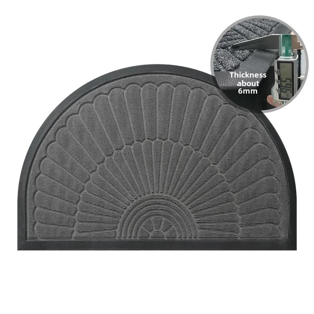 Nordic Crescent Doormat, Anti-Slip Entrance Rug for Indoor/Outdoor, Eco-Friendly Rubber Floor Mat, Anti-Slip & Mold-Resistant