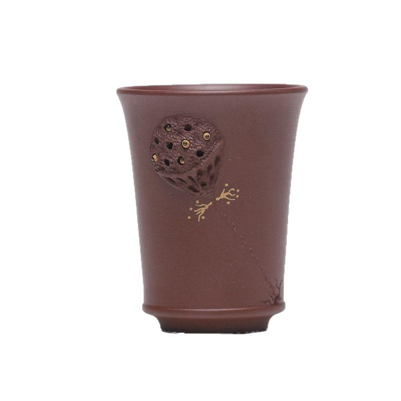 

70ml Yixing Purple Clay Seedpod Of The Lotus Teacup Ancient Tea Bowl Tea Pair Tea-tasting Personal Cup Chazhan Master Cups Craft As Your Choose