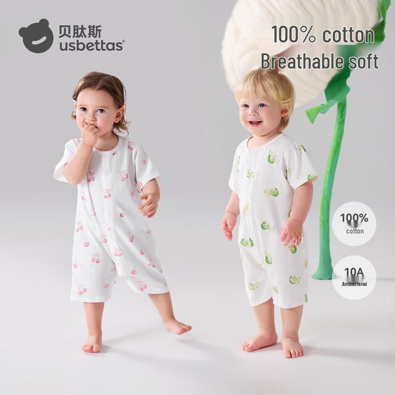 Baby Summer Short Sleeve Cotton Romper 90