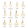 SUNIBI Stainless Steel Star Zodiac Sign 12 Constellation Pendant Accessories for Necklace Women Man Jewelry Gifts