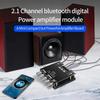 Bluetooth 2.1 Channel Power Amplifier 50W x2 100W Subwoofer 12V 24V Audio Module Bass Treble Control DIY Home Theater