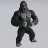 Realistic Pvc Gorilla Model Figurine For Educational Display And Forest Protection
