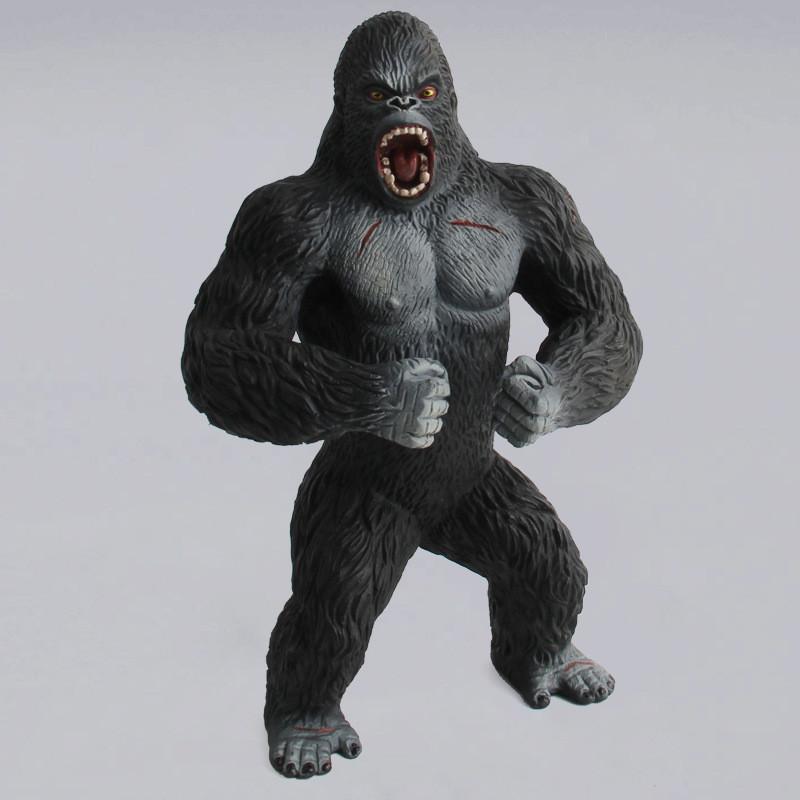 Realistic Pvc Gorilla Model Figurine For Educational Display And Forest Protection