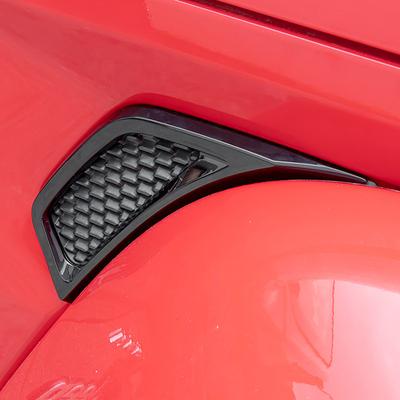 2ks Kryty ozdobných panelů bočních větracích otvorů na blatník auta Vhodné pro Jeep Wrangler JL JT 2018+ Kryty ozdobných panelů blatníků Auto příslušenství