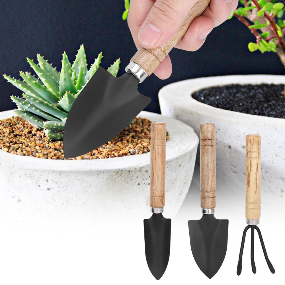 

3pcs Mini Plant Gardening Tools Set Spade Claw Rake Shovel Flowers Planting Tools