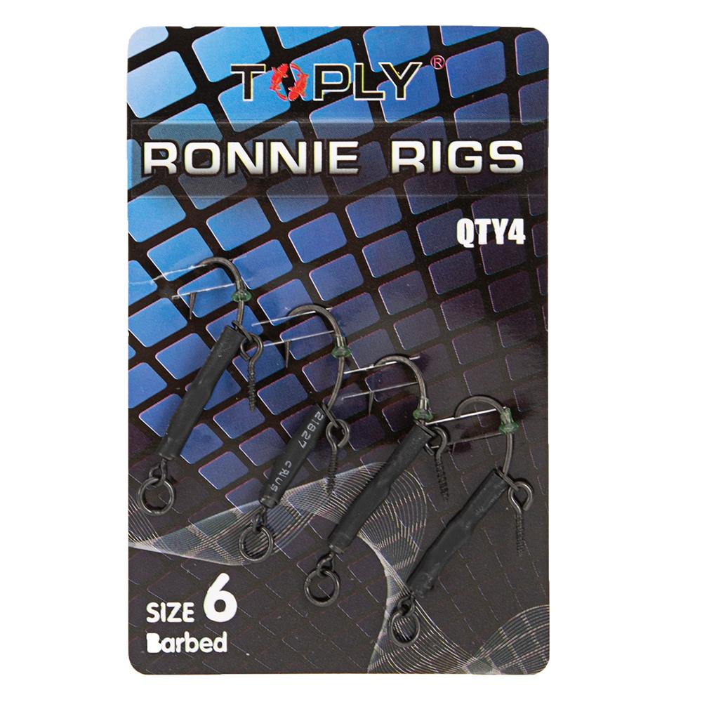 4# 6# 8# Fishing Hook Carp Fishing Ready Tied Ronnie Rigs Fishhooks Carbon Steel Fishing Hook Links Hair Combi