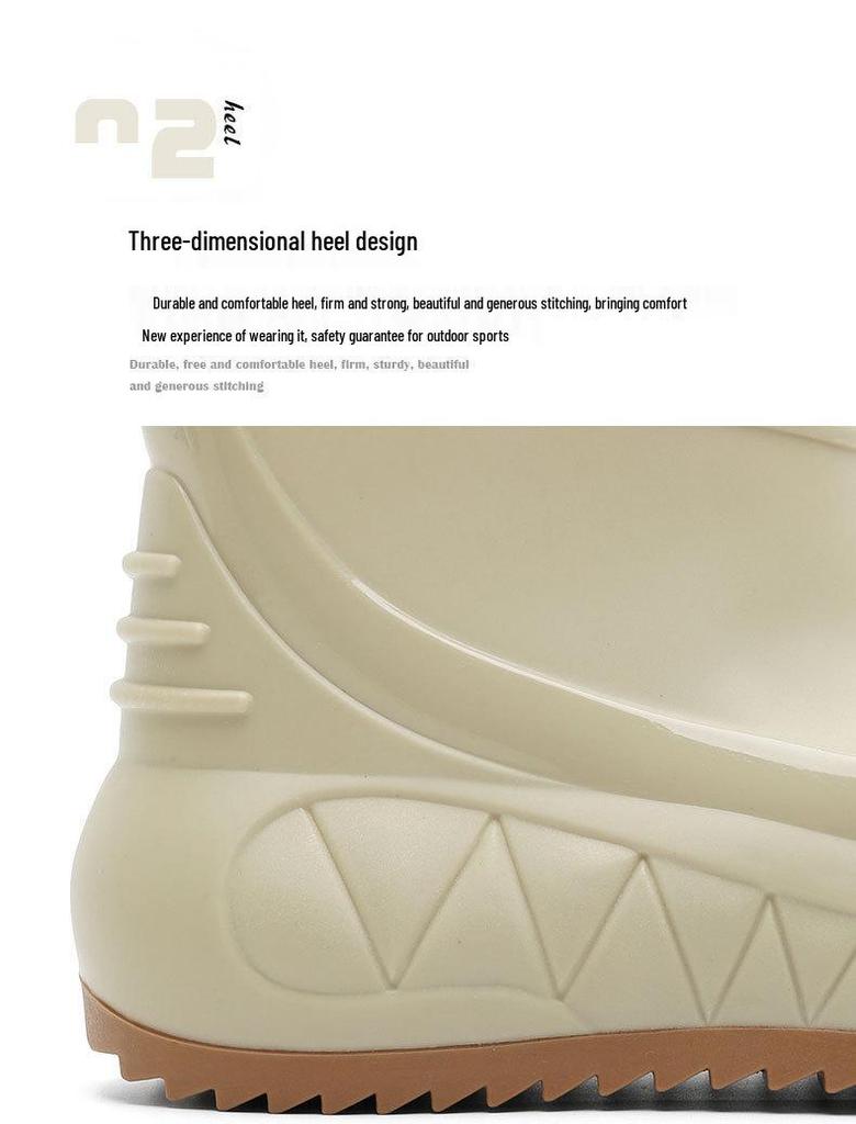 Men's Non-Slip, Wear-Resistant Rain Boots with Thick Soles for Outdoor, Fishing, and Casual Use