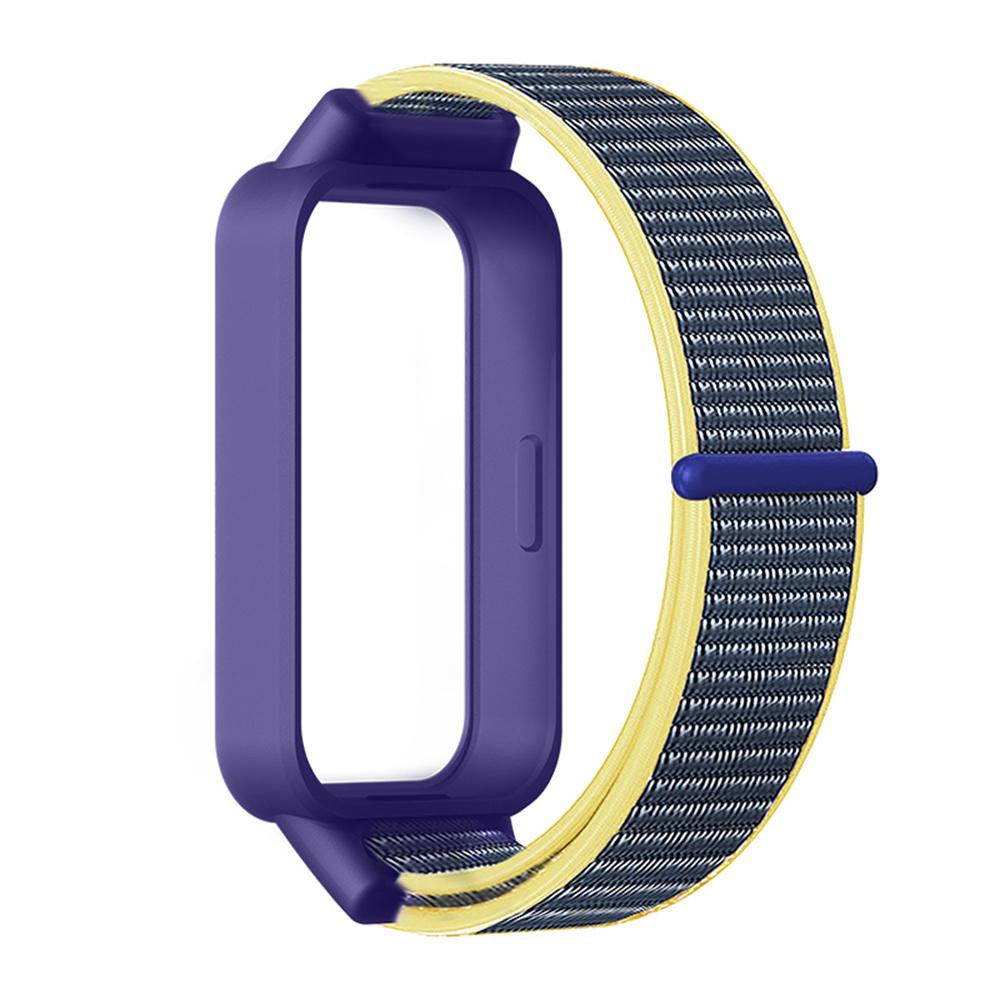For Xiaomi Smart Band 9 Active/Redmi Band 3 Nylon Strap Magic Tape Design Watch Band
